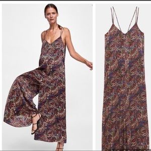 Paisley wide leg jumpsuit